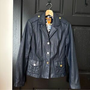 Tory Burch Leather Jacket excellent condition